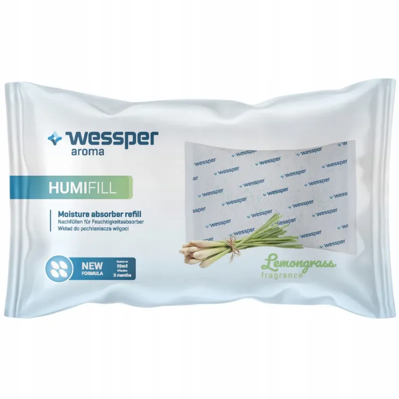 Wkład pachnący trawą cytrynową do absorbera wilgoci Wessper 250 g