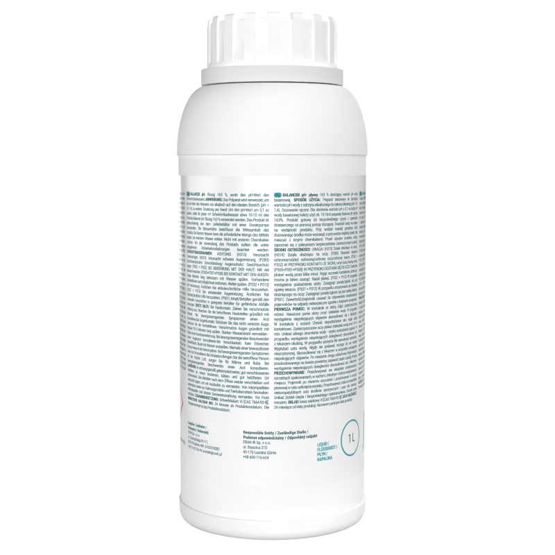 Środek do obniżania wartości pH wody basenowej Sillar Balancer pH- 1l Środek do obniżania wartości pH wody basenowej Sillar Balancer pH- 1l