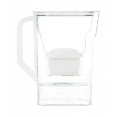 Dzbanek filtrujący Wessper D3 Slim Aquamax 2,7 l biały z filtrem Aquamax w zestawie z 2 filtrami