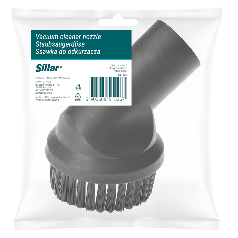 Ssawka (szczotka) z włosiem Sillar kompatybilna z odkurzaczami Karcher, Siemens Ssawka (szczotka) z włosiem Sillar kompatybilna z odkurzaczami Karcher, Siemens