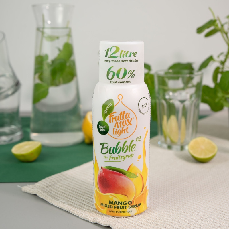 Syrop (koncentrat) FruttaMax Mango Light bez cukru do saturatora 500ml Syrop (koncentrat) FruttaMax Mango Light bez cukru do saturatora 500ml