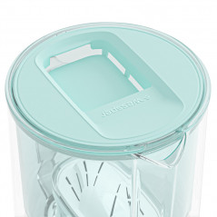 Dzbanek filtrujący szklany Wessper D2 Borosilicate 3 l  miętowy w zestawie z dodatkowym filtrem Wessper Aquamax