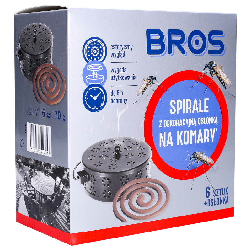 Bros spirala na owady z dekoracyjną osłonką Bros spirala na owady z dekoracyjną osłonką