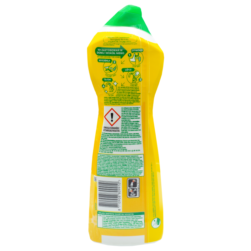 Cif Cream Lemon Mleczko do czyszczenia z mikrokryształkami 780g