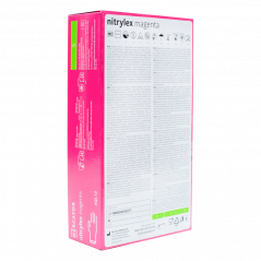 Rękawiczki nitrylowe bezpudrowe Mercator różowe rozm. S 100 szt.