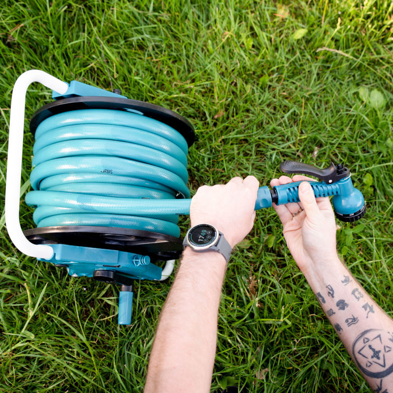 Stojak na wąż ogrodowy Sillar 31 x 31 x 45 cm Stojak na wąż ogrodowy Sillar 31 x 31 x 45 cm