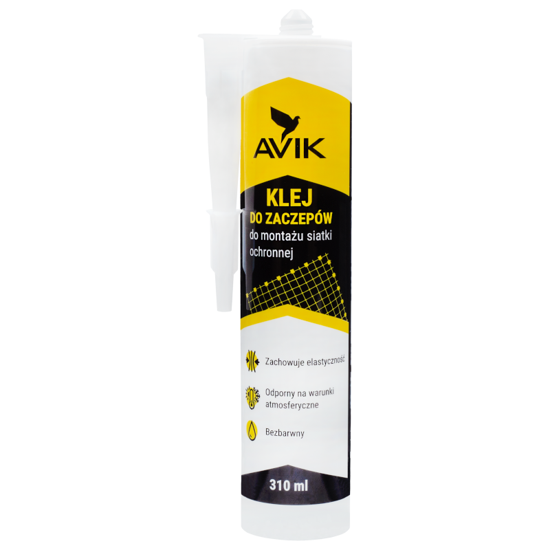 AVIK – Klej do zaczepów i montażu siatki ochronnej 310 ml