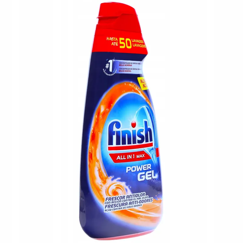 Finish All-in-1 Max Power Gel - żel do mycia naczyń w zmywarce, pomarańczowy 1000 ml