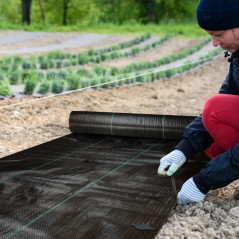 Agrowłóknina czarna Sillar 90g/m2 2x25m