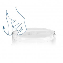 Dzbanek filtrujący szklany Wessper D2 Borosilicate Aquaclassic 3 l czarny z filtrem Aquaclassic