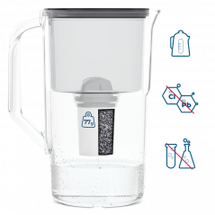 Dzbanek filtrujący Wessper D1 Solid Aquaclassic 2,8 l czarny z filtrem Aquaclassic