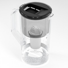 Dzbanek filtrujący Wessper D1 Solid Aquaclassic 2,8 l czarny z filtrem Aquaclassic