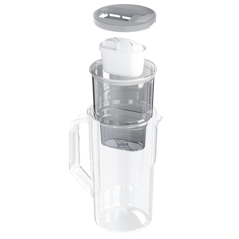 Dzbanek filtrujący Wessper D1 Solid Aquamax 2,8 l szary z filtrem Aquamax Dzbanek filtrujący Wessper D1 Solid Aquamax 2,8 l szary z filtrem Aquamax