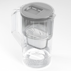 Dzbanek filtrujący Wessper D1 Solid Aquamax 2,8 l szary z filtrem Aquamax