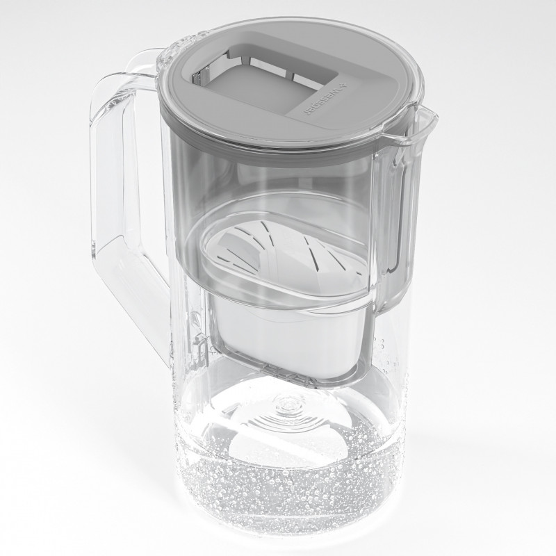 Dzbanek filtrujący Wessper D1 Solid Aquamax 2,8 l szary z filtrem Aquamax Dzbanek filtrujący Wessper D1 Solid Aquamax 2,8 l szary z filtrem Aquamax