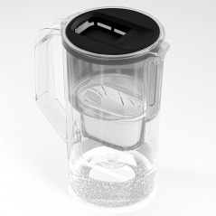 Dzbanek filtrujący Wessper D1 Solid Aquamax 2,8 l czarny z filtrem Aquamax Standard
