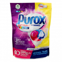 Purox Color – kapsułki do prania kolorowych tkanin 40 szt.