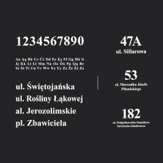 Skrzynka na listy 32,3×18,5×5cm czarna Sillar z personalizowanym nadrukiem adresu