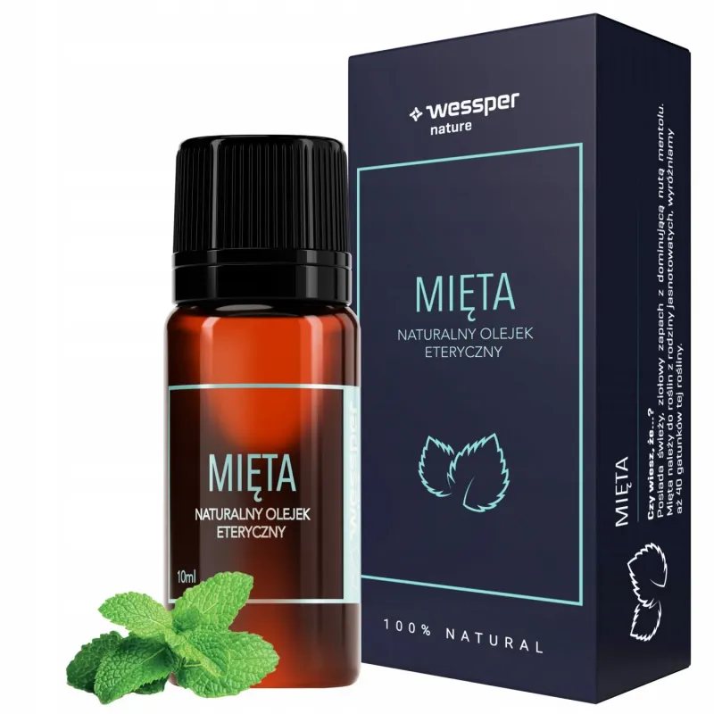 Naturalny olejek eteryczny mięta Wessper 10 ml