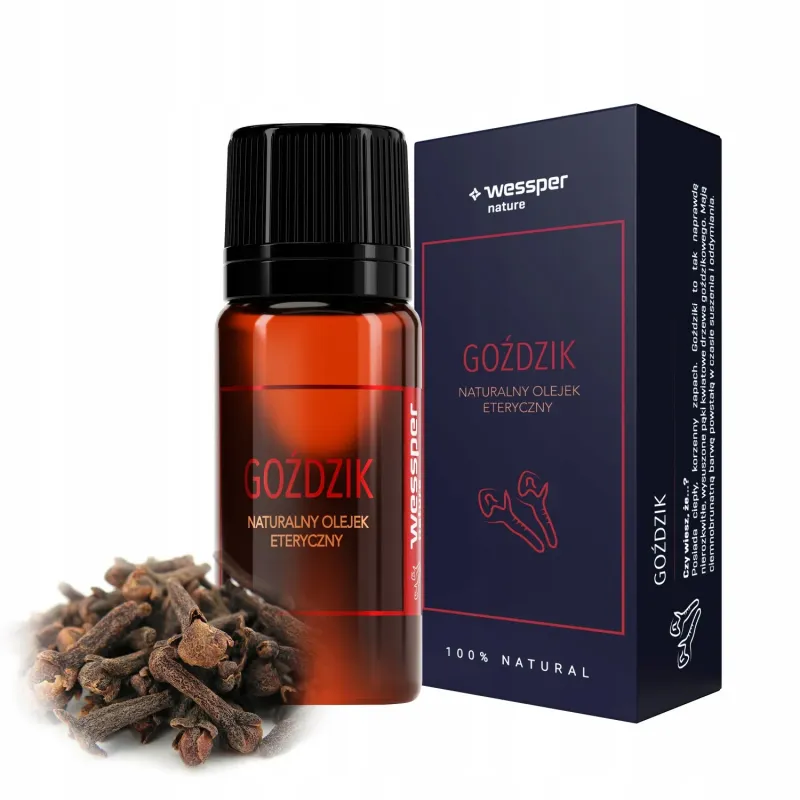 Naturalny olejek eteryczny goździk Wessper 10 ml