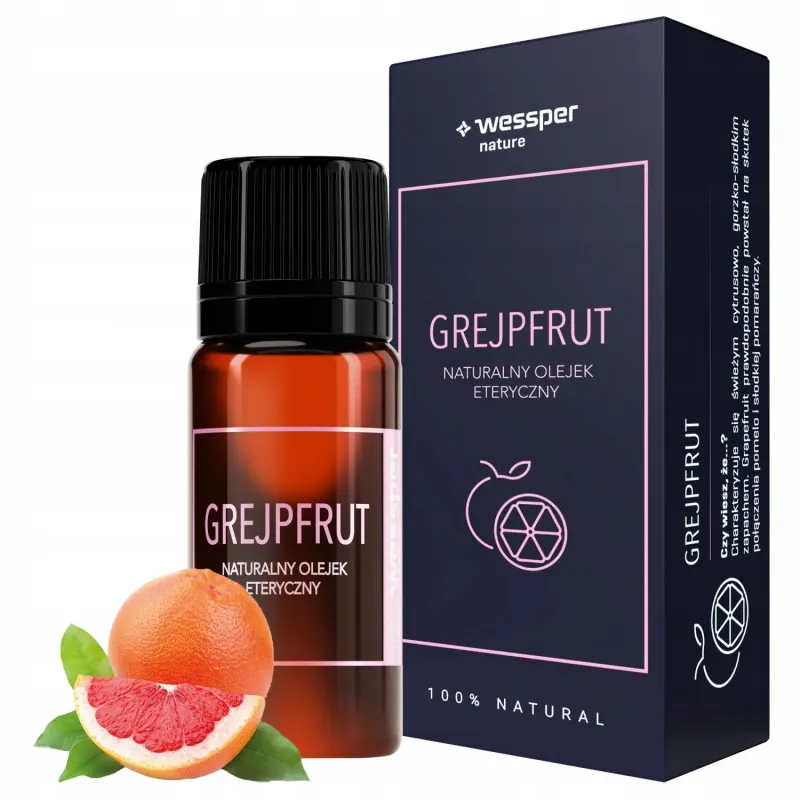 Naturalny olejek eteryczny grejpfrut Wessper 10 ml