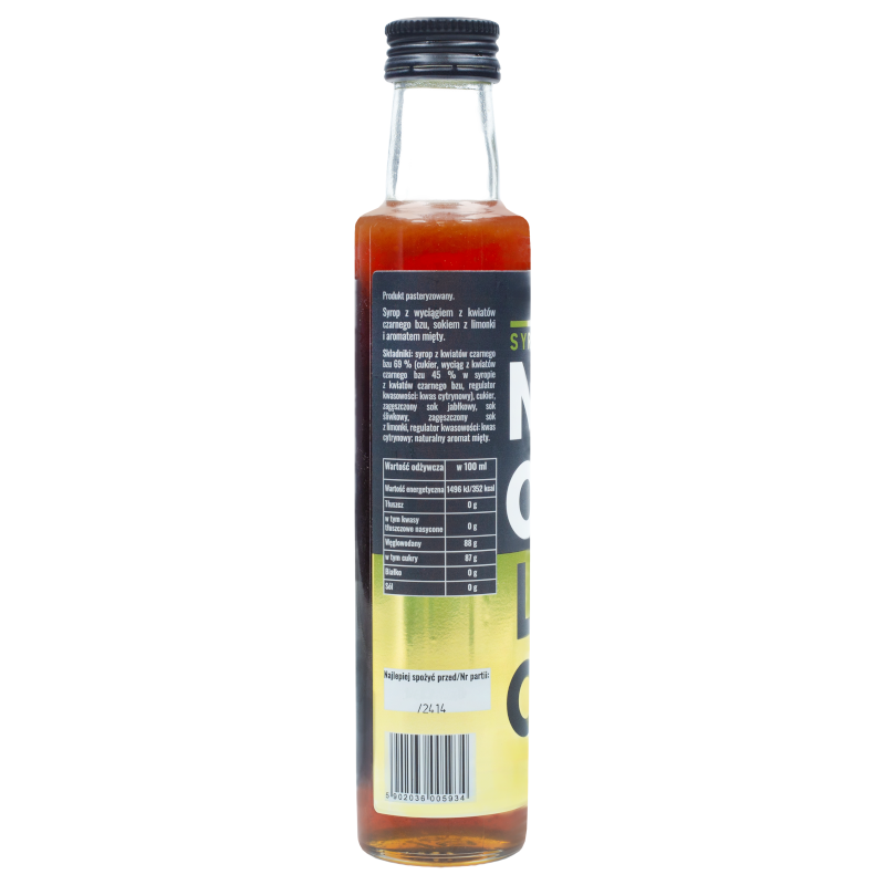 NOLO Syrop Hugo  bezalkoholowy 250 ml – kwiat czarnego bzu
