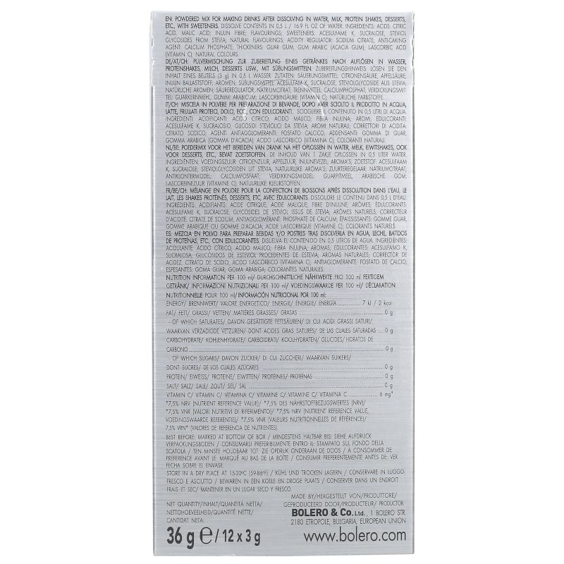 Napój w proszku Bolero Sticks  Aloe Vera Strawberry bez cukru - 12 x 3 g