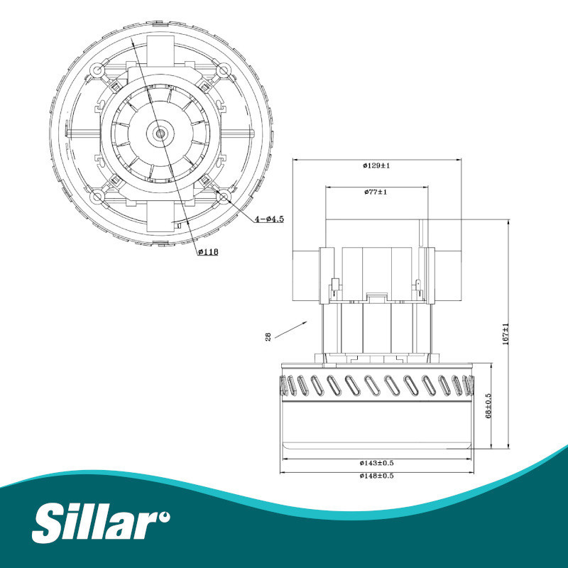 Silnik odkurzacza 1200W kompatybilny z Karcher, Rowenta, Philips, Makita, Hilti, Bosch Silnik odkurzacza 1200W kompatybilny z Karcher, Rowenta, Philips, Makita, Hilti, Bosch