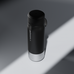 Butelka filtrująca wessper B2 Stainless Steel Actitex™ 0,7 l – czarna