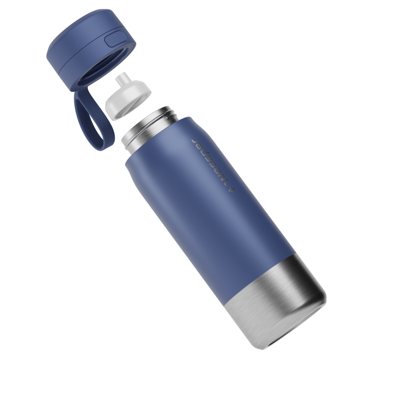 Butelka filtrująca Wessper B2 Stainless Steel Actitex™ 0,7 l – niebieska