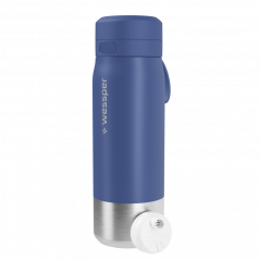 Butelka filtrująca wessper B2 Stainless Steel Actitex™ 0,7 l – niebieska