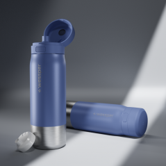 Butelka filtrująca wessper B2 Stainless Steel Actitex™ 0,7 l – niebieska
