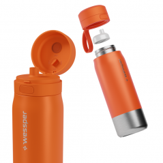 Butelka filtrująca wessper B2 Stainless Steel Actitex™ 0,7 l – pomarańczowa