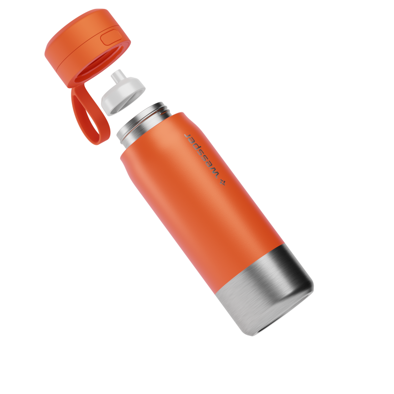 Butelka filtrująca Wessper B2 Stainless Steel Actitex™ 0,7 l – pomarańczowa