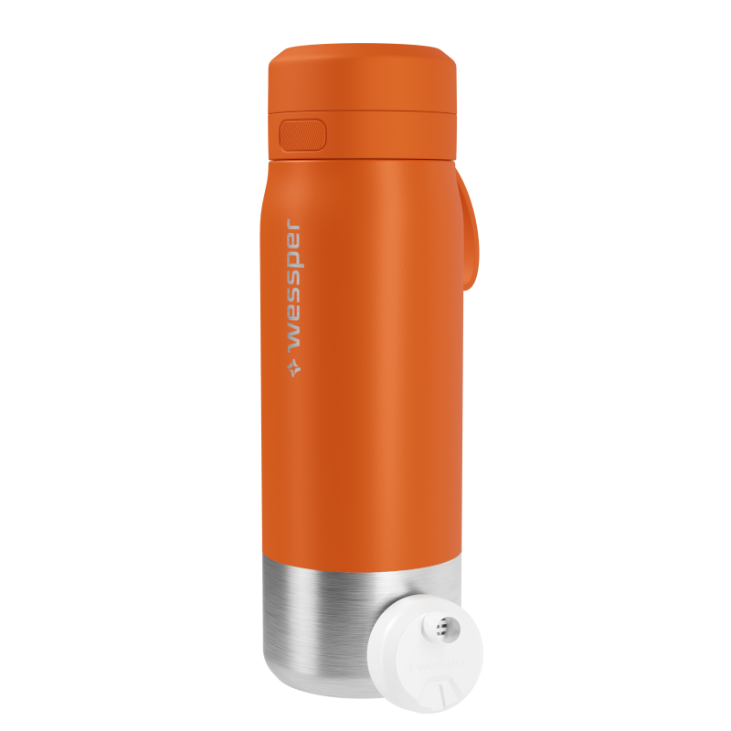 Butelka filtrująca wessper B2 Stainless Steel Actitex™ 0,7 l – pomarańczowa