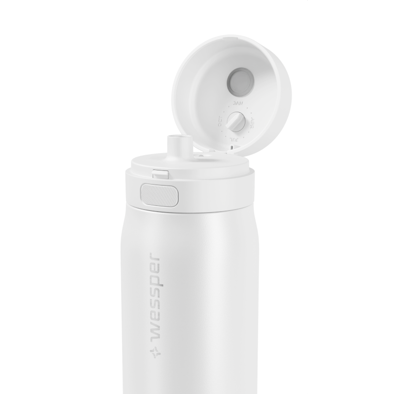 Butelka filtrująca Wessper B2 Stainless Steel Actitex™ 0,7 l – biała