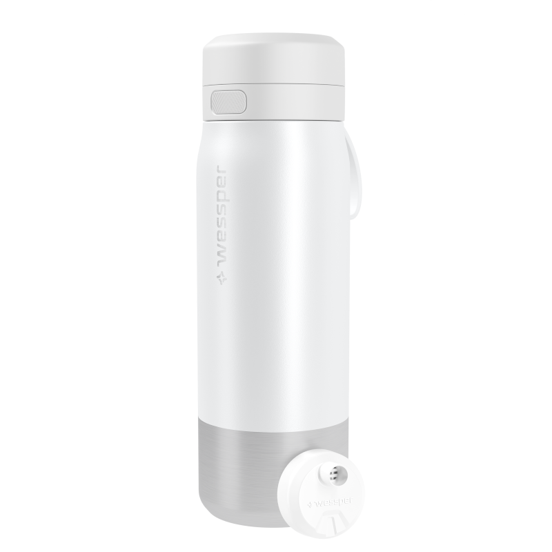 Butelka filtrująca wessper B2 Stainless Steel Actitex™ 0,7 l – biała