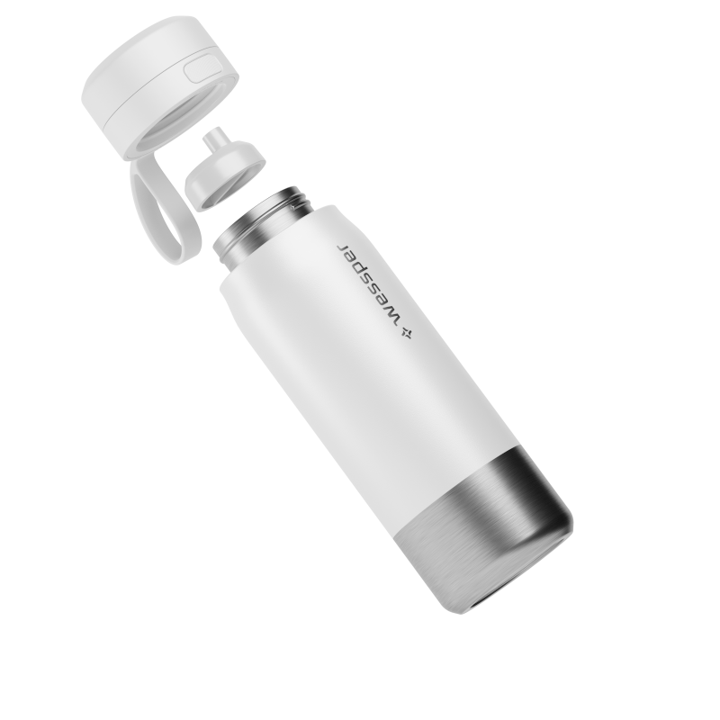 Butelka filtrująca Wessper B2 Stainless Steel Actitex™ 0,7 l – biała