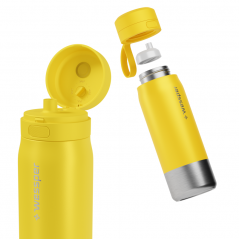 Butelka filtrująca wessper B2 Stainless Steel Actitex™ 0,7 l – żółta