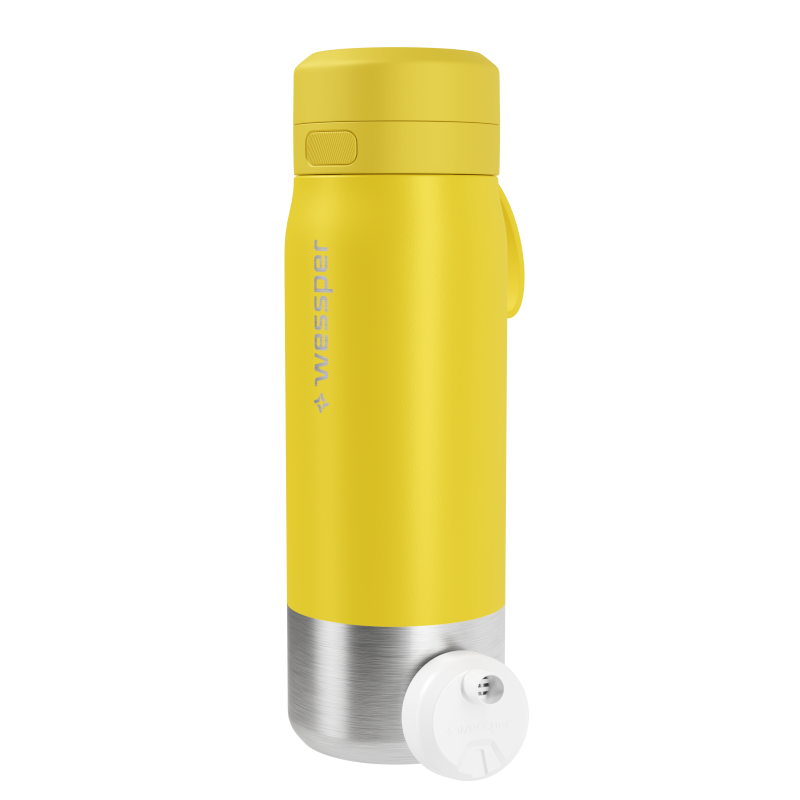 Butelka filtrująca wessper B2 Stainless Steel Actitex™ 0,7 l – żółta
