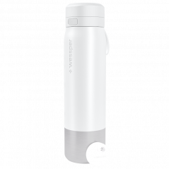 Butelka filtrująca wessper B2 Stainless Steel Actitex™ 1 l – biała