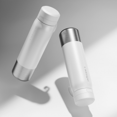 Butelka filtrująca wessper B2 Stainless Steel Actitex™ 1 l – biała