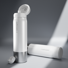Butelka filtrująca wessper B2 Stainless Steel Actitex™ 1 l – biała