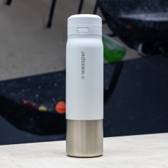 Butelka filtrująca wessper B2 Stainless Steel Actitex™ 1 l – biała