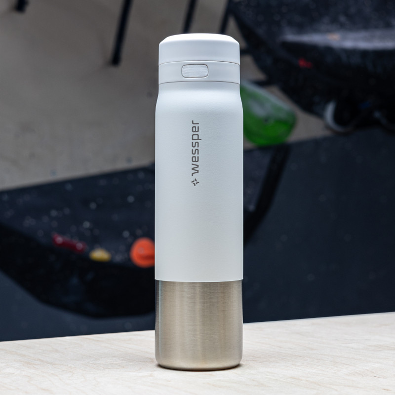 Butelka filtrująca Wessper B2 Stainless Steel Actitex™ 1 l – biała