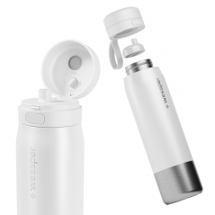 Butelka filtrująca wessper B2 Stainless Steel Actitex™ 1 l – biała