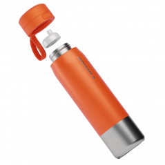 Butelka filtrująca wessper B2 Stainless Steel Actitex™ 1 l – pomarańczowa
