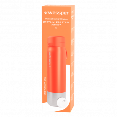 Butelka filtrująca wessper B2 Stainless Steel Actitex™ 1 l – pomarańczowa