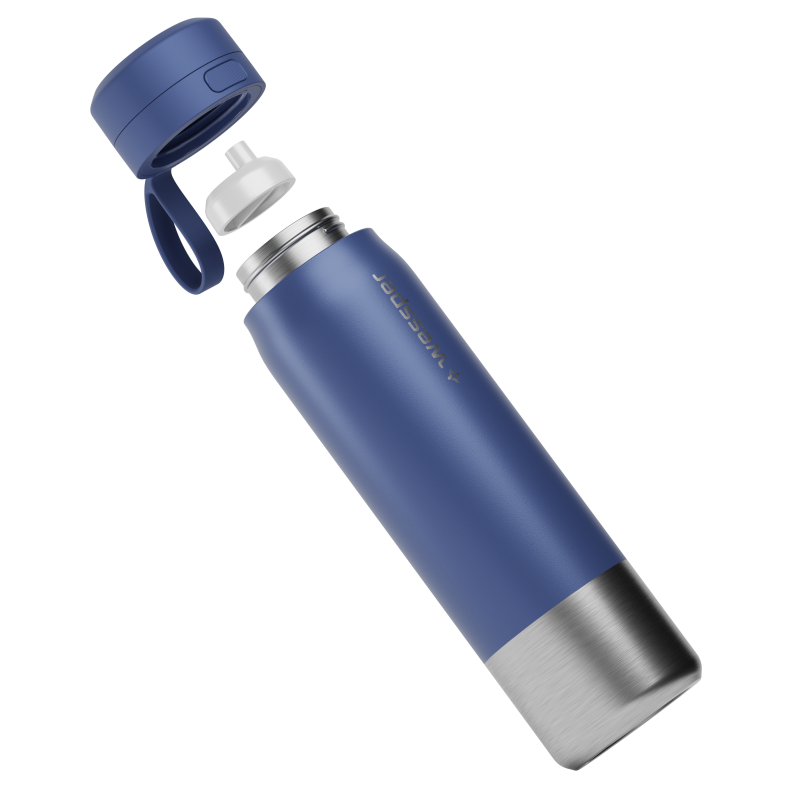 Butelka filtrująca Wessper B2 Stainless Steel Actitex™ 1 l – niebieska