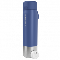 Butelka filtrująca wessper B2 Stainless Steel Actitex™ 1 l – niebieska